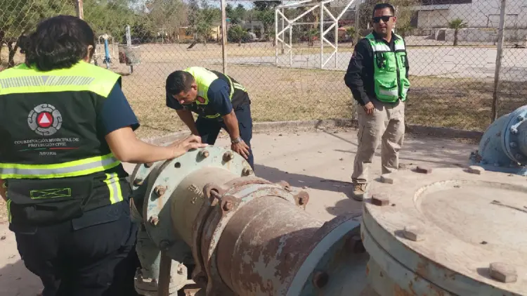 Avanzan trabajos para temporada de lluvias en Navojoa (Foto: Especial/EXPRESO)