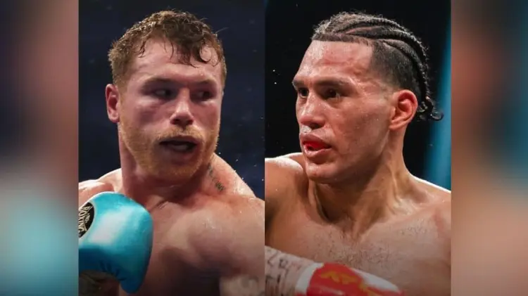 Saúl Canelo Álvarez, David Benavidez. (Foto: Tomada de redes)