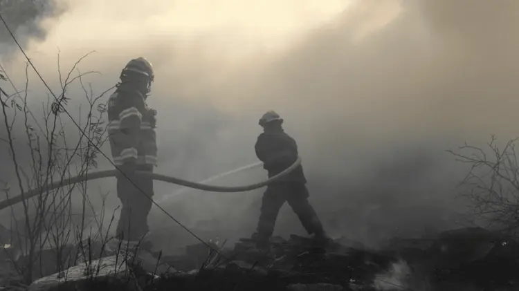 Incendio forestal. (Foto: Jorge Flores / EXPRESO)