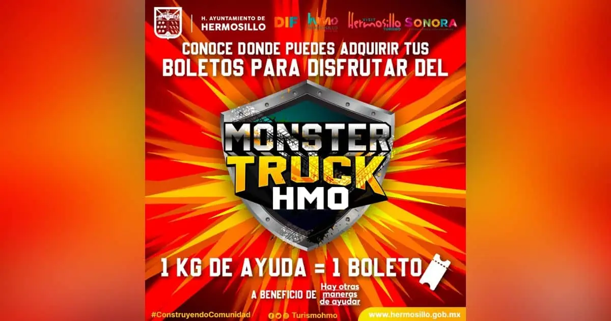 Monster Truck HMO; cómo y dónde adquirir tus boletos