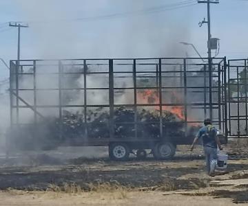 Quema de basura en un predio se propagó a una batanga en Jacinto López