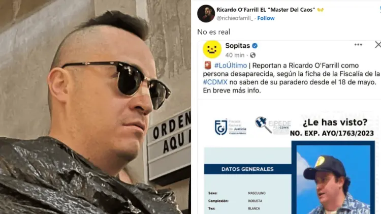 Las redes del comediante afirman que Ricardo está con bien. (Foto: Cortesía/EXPRESO)