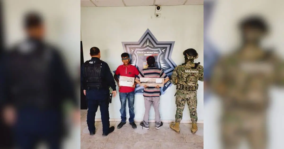 Caen dos con armas blancas y presuntamente involucrados en robos en Cajeme