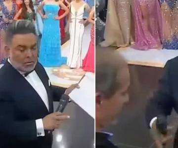 Presentador despide en vivo a productor de Miss Perú