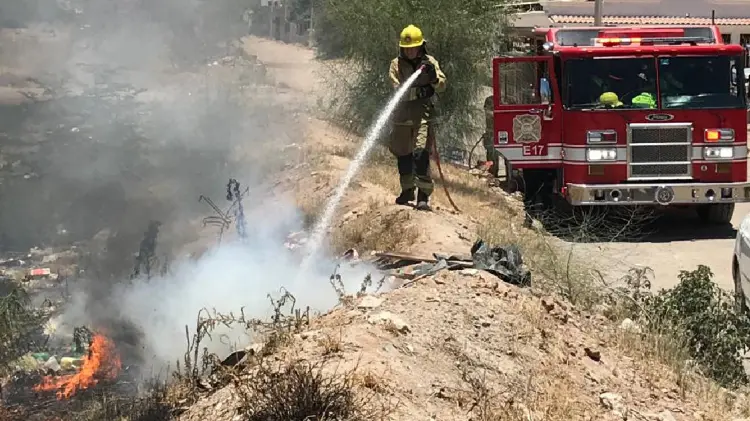 Bomberos de Hermosillo atienden 90 reportes de quemas a la semana (Foto:Jesús Ballesteros/EXPRESO)