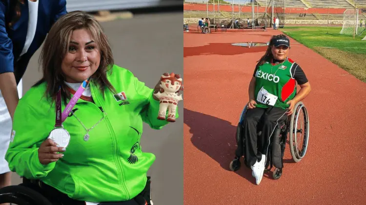 Leticia consiguió plata en los Parapanamericanos Lima 2019 en lanzamiento de disco. (Foto: Cortesía)