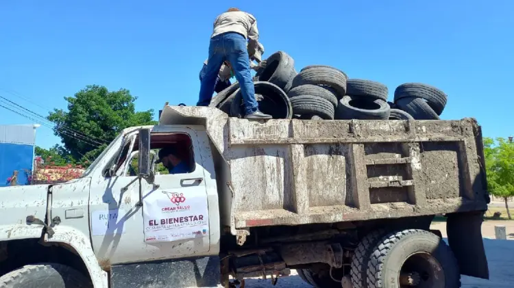Vectores llevan 33.5 toneladas de descacharre en Navojoa (Foto:John Castellón/EXPRESO)