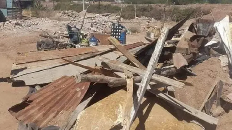 Vecinos reportaron a persona por tirar su casa de material (Foto:John Castellón/EXPRESO)