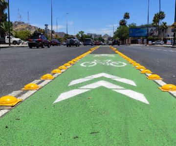 Amanecen instaladas confibicis en bulevar Rosales hasta Colosio