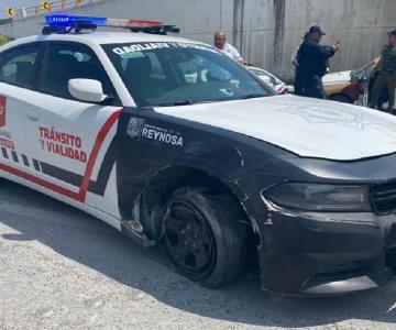 Hombre roba patrulla y protagoniza persecución en carretera de Tamaulipas