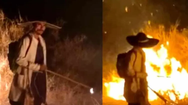 Detienen a pirómano en flagrancia (Foto: Especial / EXPRESO)