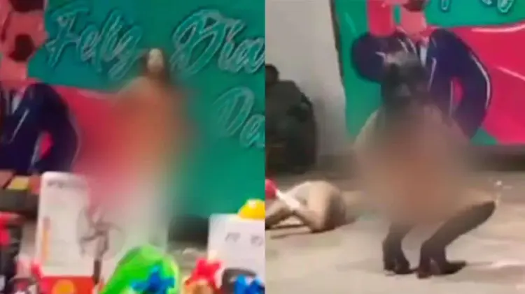 Mujeres bailan en evento del Día del Padre en Chiapas (Foto: Especial/EXPRESO)