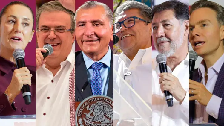 Aspirantes a la candidatura presidencial de Morena rumbo a 2024 (Foto: Especial / EXPRESO)