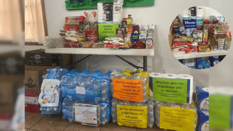 La escuela Nuevos Horizontes busca apoyar a las brigadas que combaten el incendio en Ímuris.