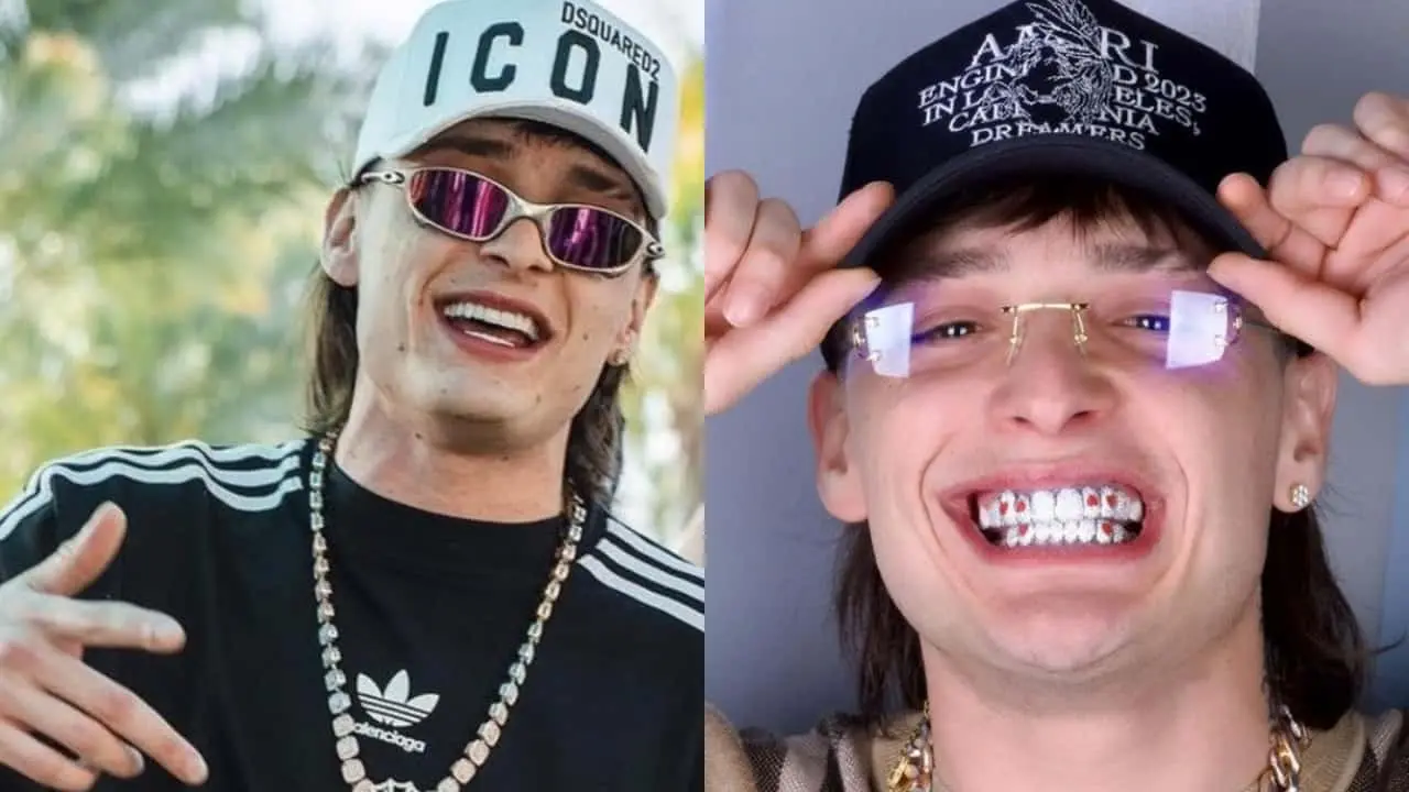 Dentista de Peso Pluma habla sobre la nueva sonrisa con diamantes