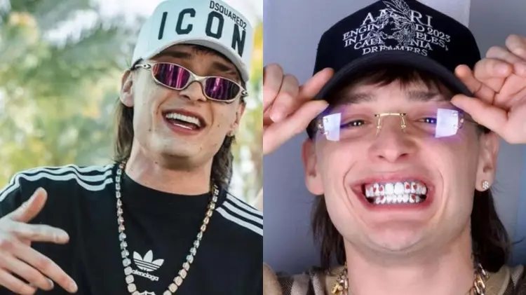 Peso Pluma estrena sonrisa de diamantes (Foto: Especial/EXPRESO)