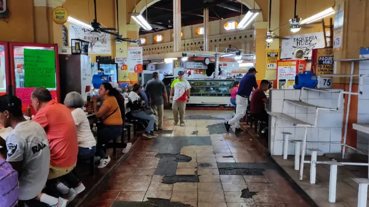 Registran baja clientela en Mercado Municipal por calor (Foto:Víctor Valido/EXPRESO)