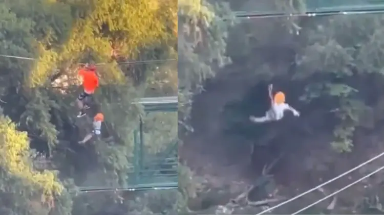 El momento fue captado en video y se ha vuelto viral en redes. (Foto: Especial/EXPRESO)