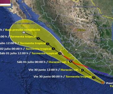 Tormenta tropical Beatriz se forma en el Pacífico