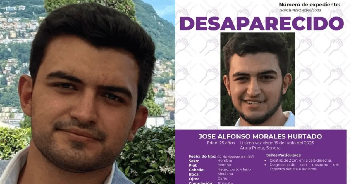 Padres de José Alfonso mantienen la esperanza de encontrar a su hijo