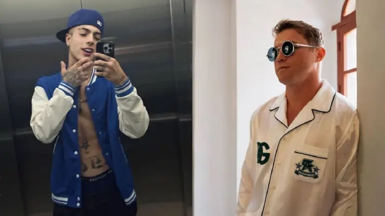 Naim Darrechi y Saul Canelo Álvarez (Foto: Especial/EXPRESO)