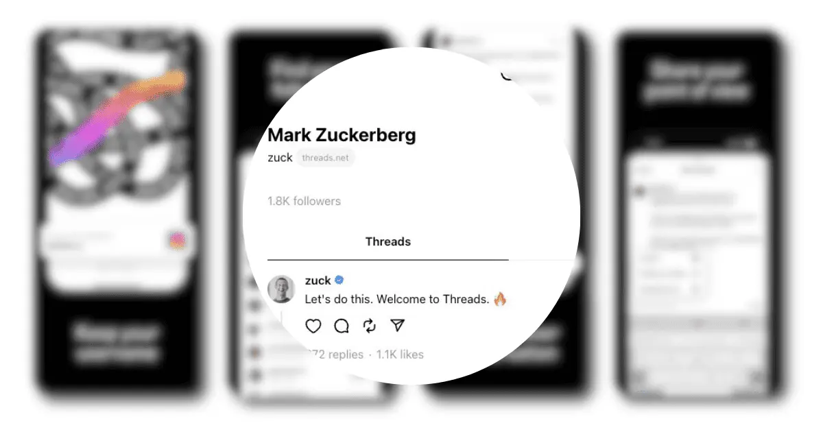 Mark Zuckerberg ya presume Threads a horas de su lanzamiento mundial