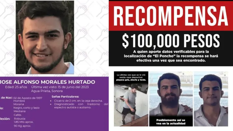 Se ofrece recompensa para encontrar a José Alfonso. (Foto: Especial/EXPRESO)