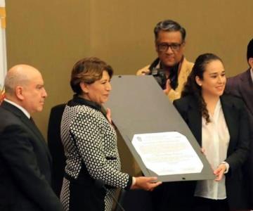 Entregan constancia de mayoría a Delfina Gómez en Edomex