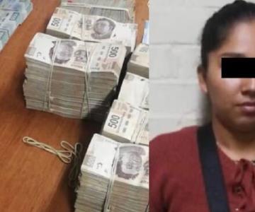 SSP detuvo a una mujer con más de 5 mdp en AICM