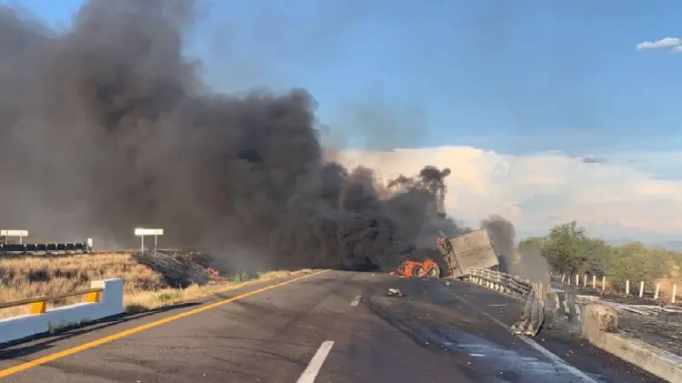 En el kilómetro 17 de la Carretera Altar-Santa Ana (Foto: Especial/EXPRESO)