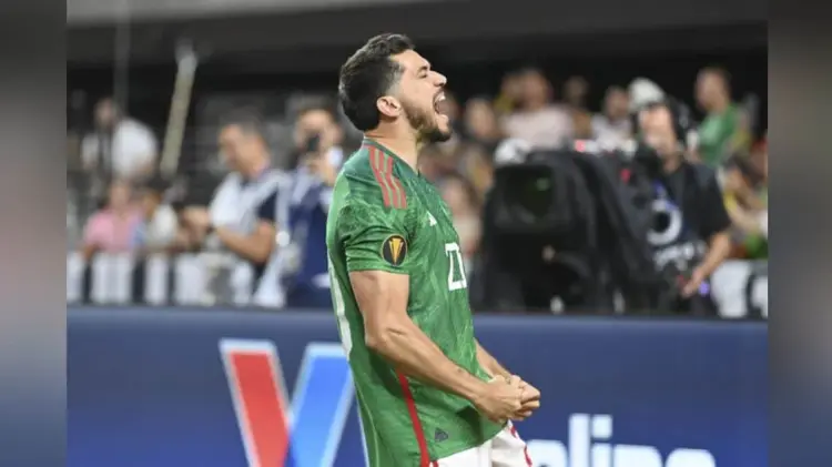 Henry Martin abrió el marcador para el conjunto mexicano. (Foto: Twitter/@miseleccionmx)