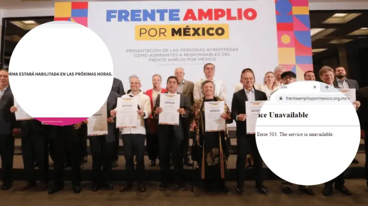 El portal de firmas del Frente Amplio no ha logrado ser habilitado. (Foto: Cortesía)