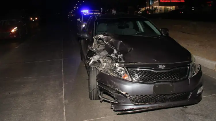 Registran aparatoso choque en bulevar Progreso (Foto:Cristian Ruíz/EXPRESO)