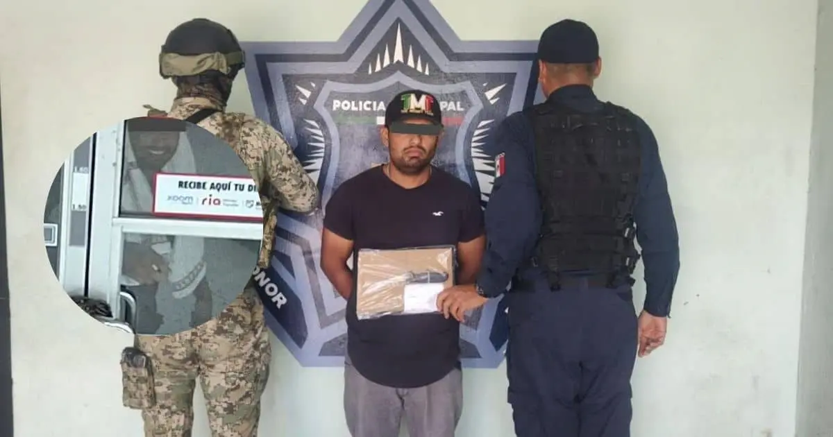 Policía detiene a probable asaltante de tienda de conveniencia en Cajeme