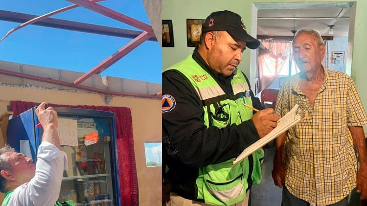 Evalúan autoridades estatales daños por tormenta en Arizpe