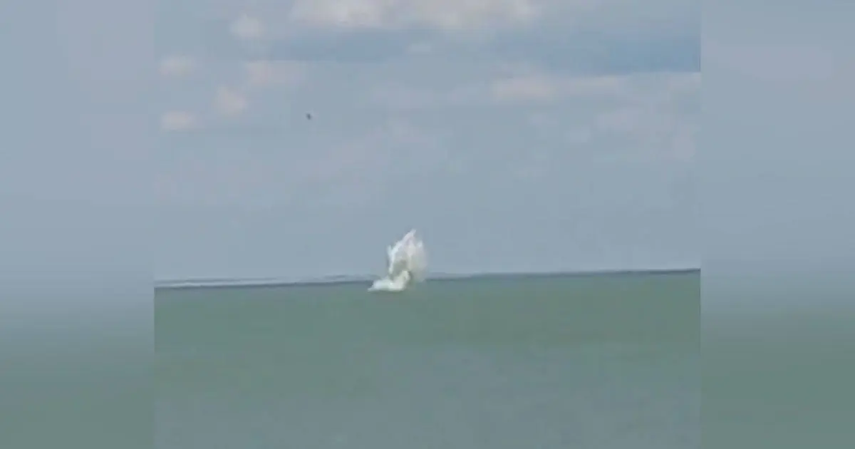 Se desploma avión ruso sobre el mar de Azov; piloto pierde la vida