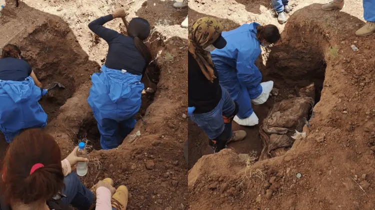 Rastreadoras de Ciudad Obregón buscan hasta 15 cuerpos en un domicilio. (Foto: Ana Camargo/EXPRESO)