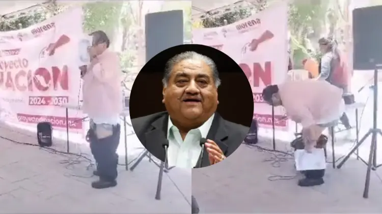 Francisco Javier Borrego Adame sufrió dicho accidente en un acto público. (Foto: Cortesía/EXPRESO)