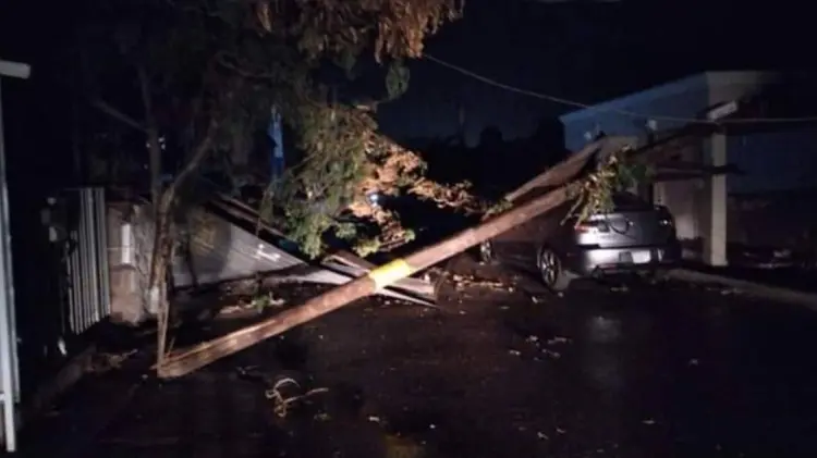 Los fuertes vientos causaron varias afectaciones a la ciudadanía. (Foto: Especial/EXPRESO)