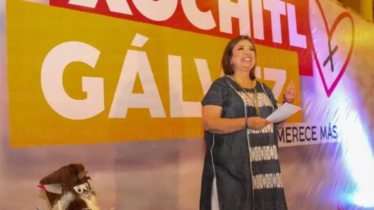 Xóchitl Gálvez se presentó en el encuentro en Villa Toscana. (Foto: Cristian Ruiz/EXPRESO)