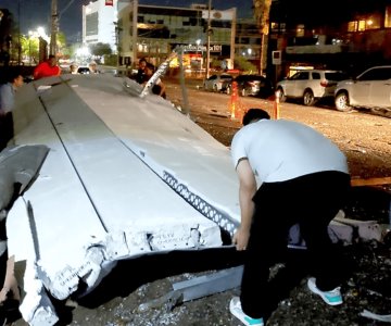 Cae intensa lluvia y granizo en Hermosillo