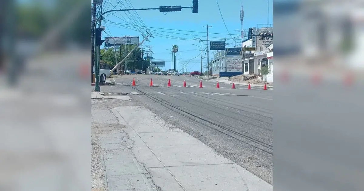 Cierre total de bulevar Vildosola por riesgo de caída de postes