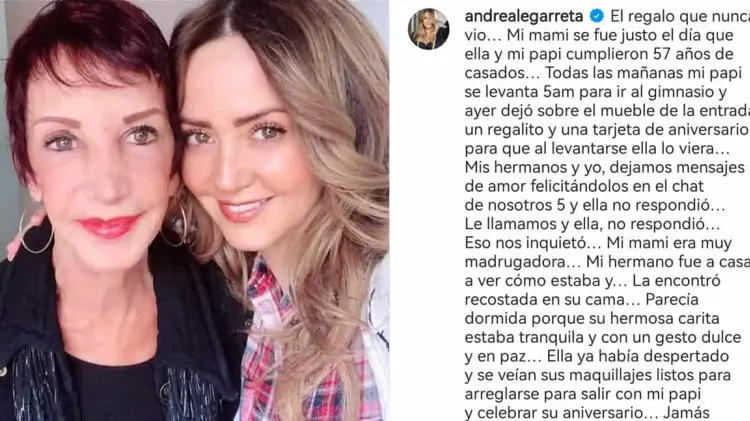 Así compartió la conductora el mensaje en sus redes sociales. (Foto: Especial / EXPRESO)