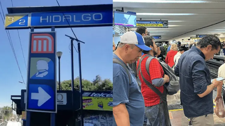 Los problemas se generaron en la estación Hidalgo. (Foto: Tomada de redes)