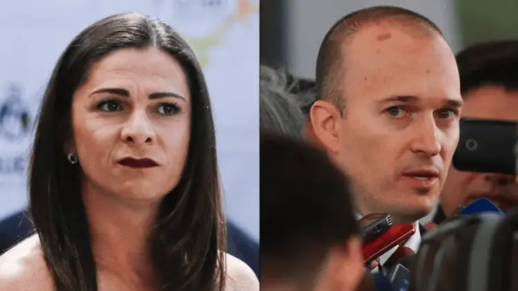 Ana Gabriela Guevara y Kiril Todorov. (Foto: Tomada en redes)