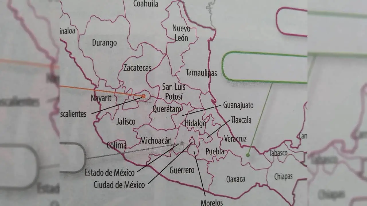 Difunden nuevo error en libros de texto; ahora en el mapa de México