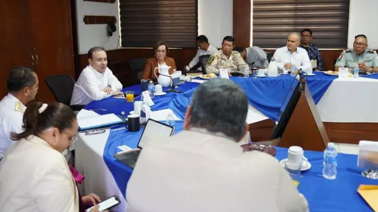 Mesa de Seguridad en Guaymas. (Foto: Especial / EXPRESO)