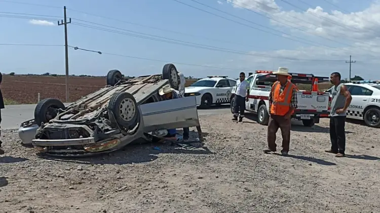 El vehículo terminó con las llantas arriba. (Foto: John Castellón/EXPRESO)