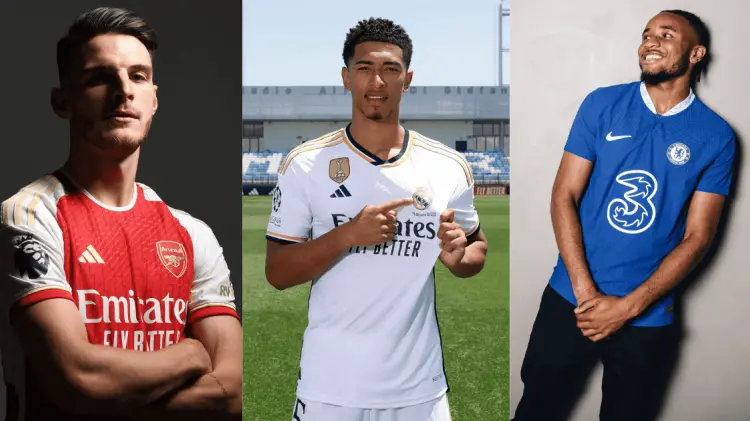 Declan Rice, Jude Bellingham y Christopher Nkunku. (Foto: Especial/EXPRESO)