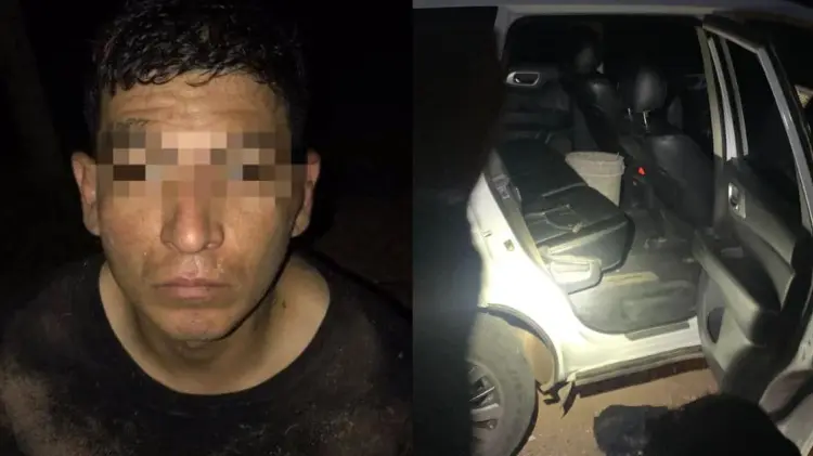 Raúl Manuel “N” fue capturado esta noche en Guaymas. (Foto: Mesa Estatal de Seguridad)